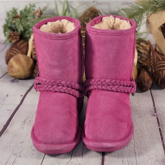 BEARPAW Girl's Adele Low Top Suede Boots - Picture 2 of 9